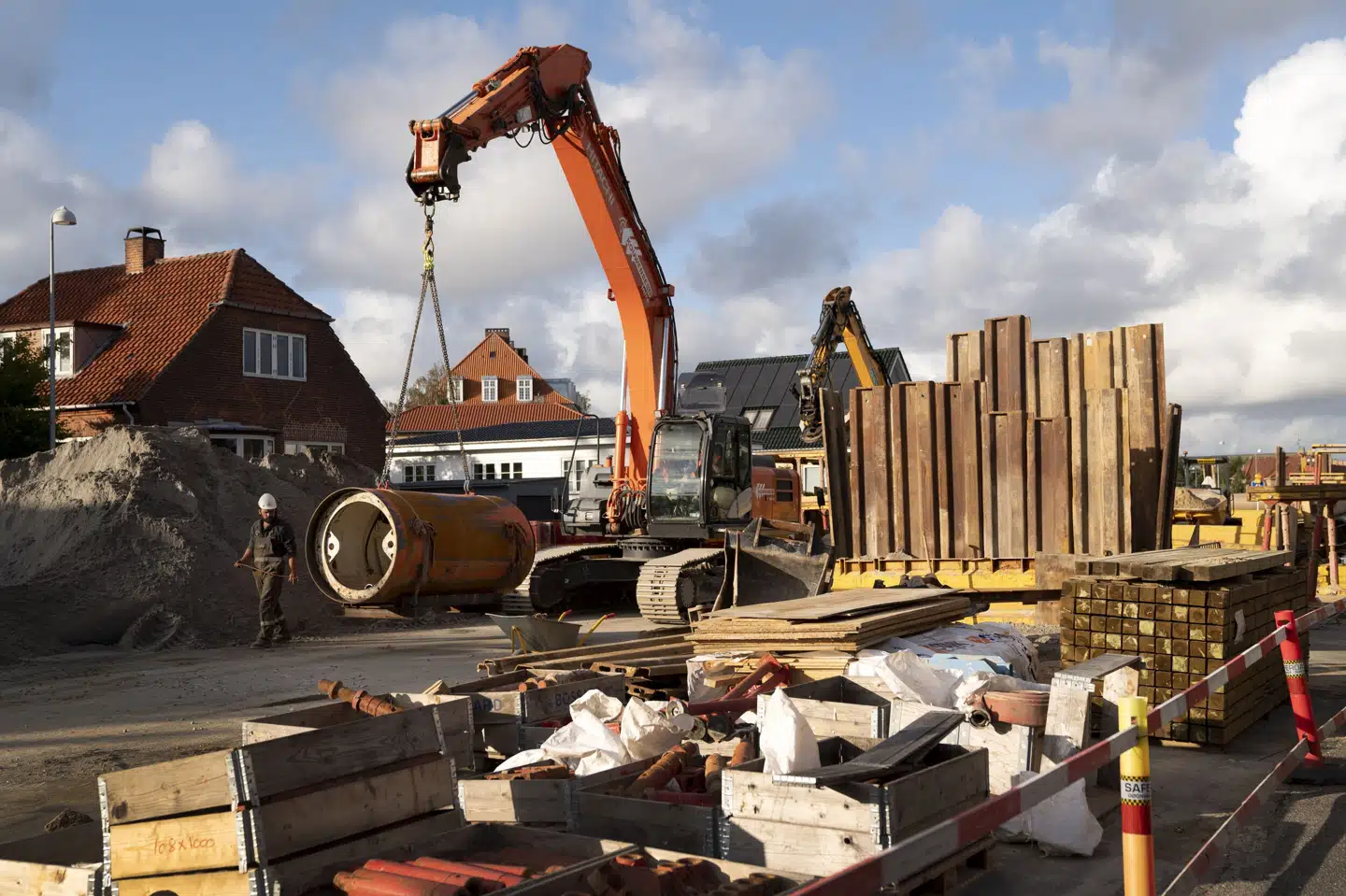 Hovedstadens Letbane skal være en 28 kilometer lang letbane fra Lyngby til Ishøj vest for København. Den skal have 29 stationer. Seks af dem bliver ved S-tog-stationer. (Arkivfoto) Linda Kastrup/Ritzau Scanpix