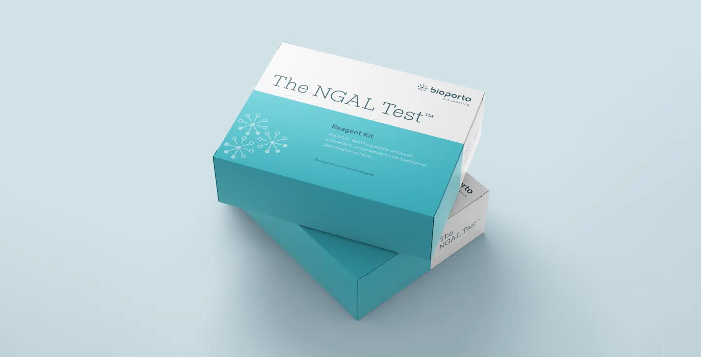 BioPorto Diagnostics har identificeret en tidlig biomarkør mod akut nyreskade. Her ses BioPortos NGAL-testsæt.