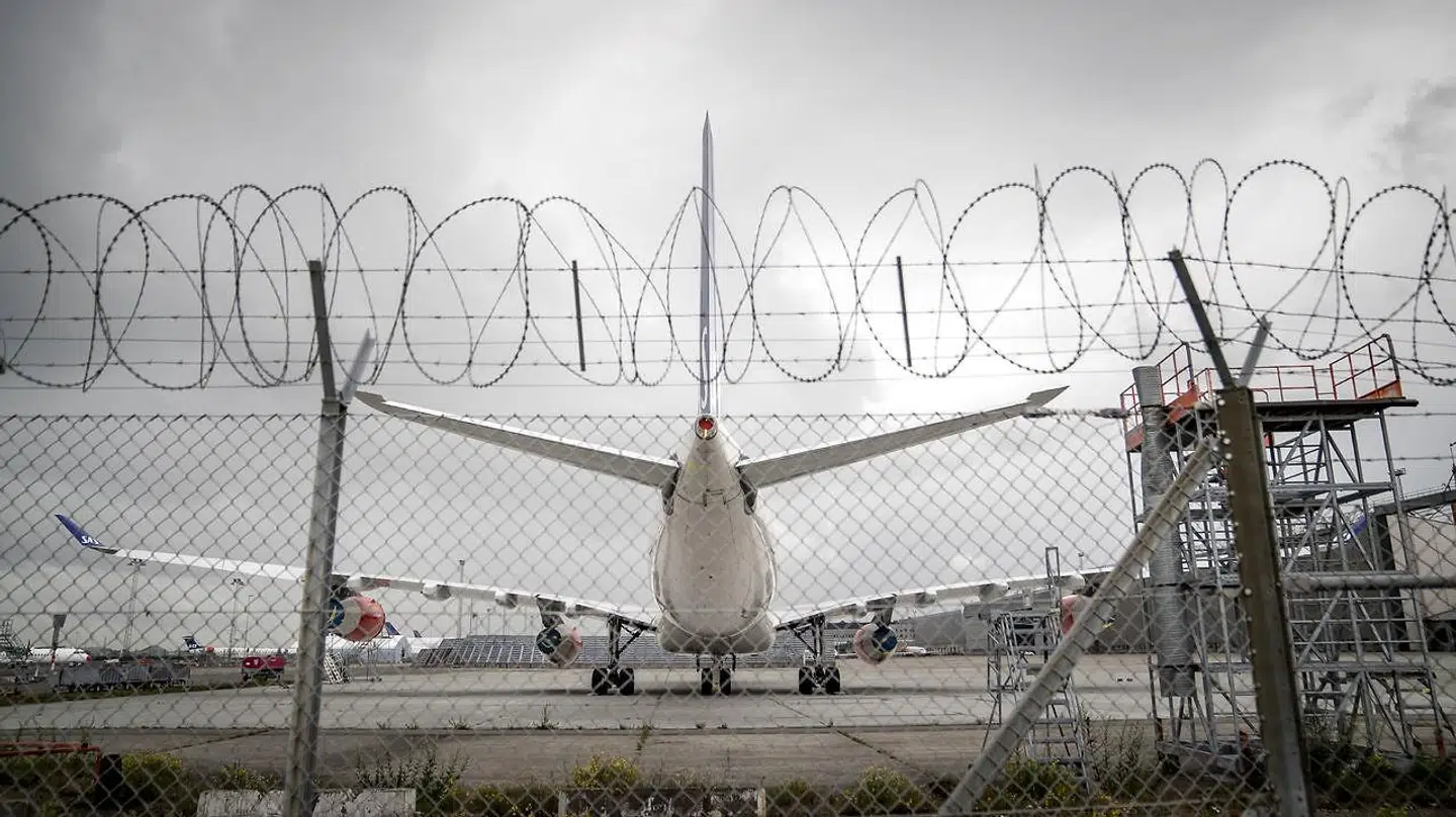 SAS fly holder stille I Københavns Lufthavn, tirsdag den 30. juni 2020.