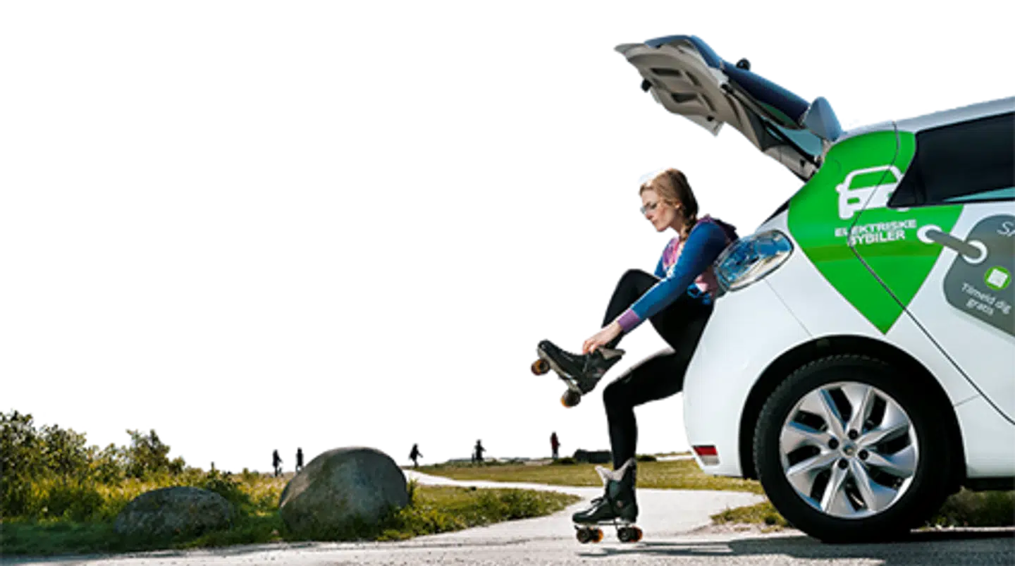 GreenMobility driver hundrevis af dele-elbiler i en række større byer.