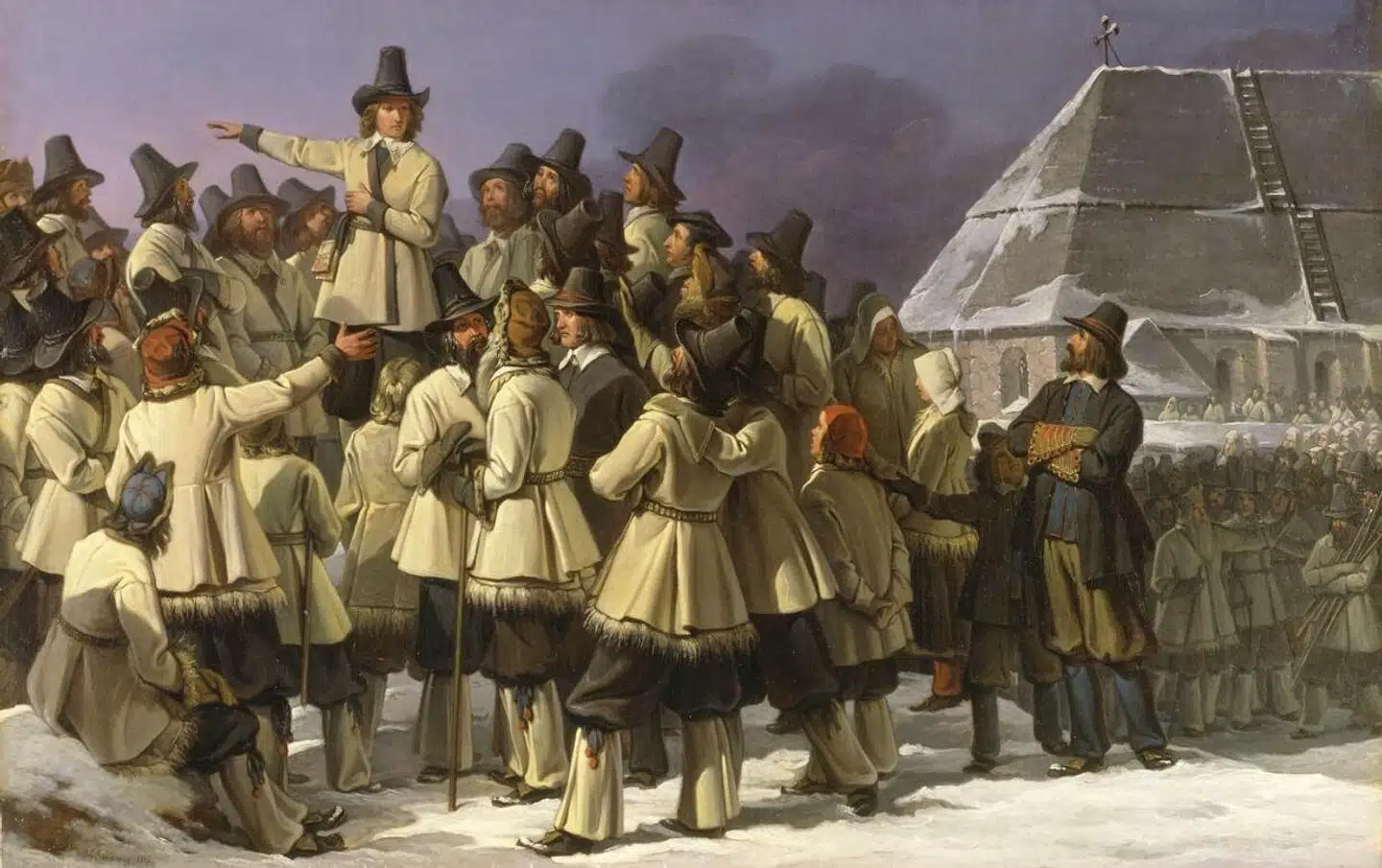 Johan Gustaf Sandberg, 1836: Gustav Vasa taler til dalarfolkene i Mora. Foto: Wikimedia Commons