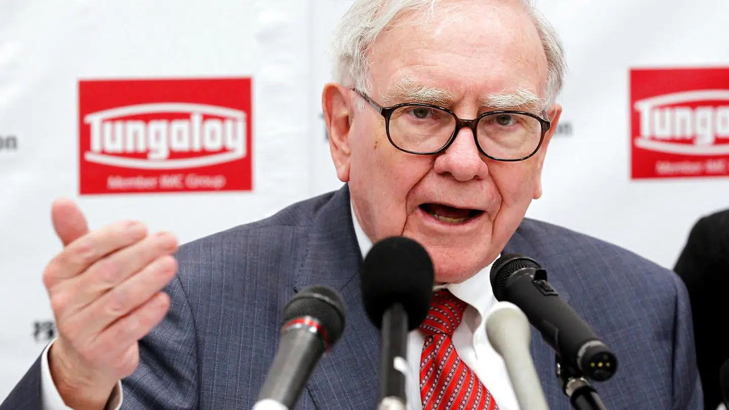 Her ses den legendariske value-investor Warren Buffett, der står i spidsen for investeringsselskabet Berkshire Hathaway