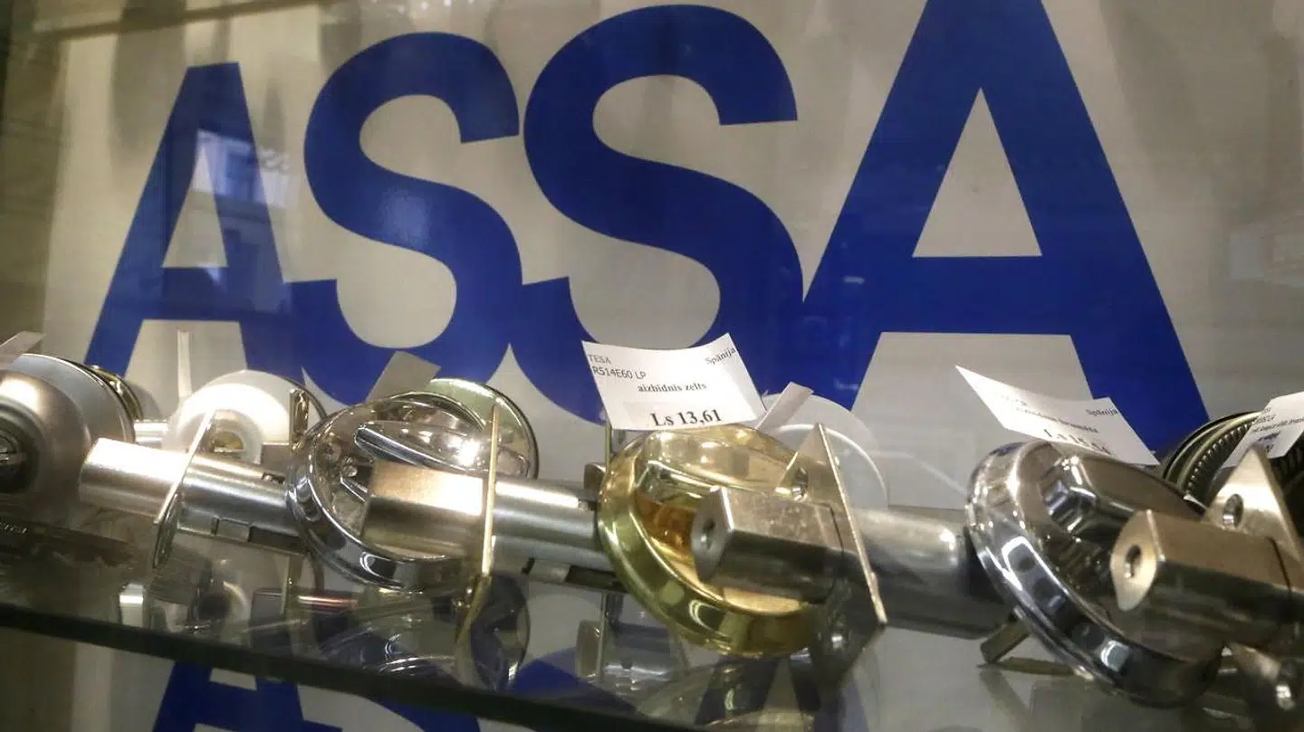 Her ses låse fra det svenske selskab Assa Abloy