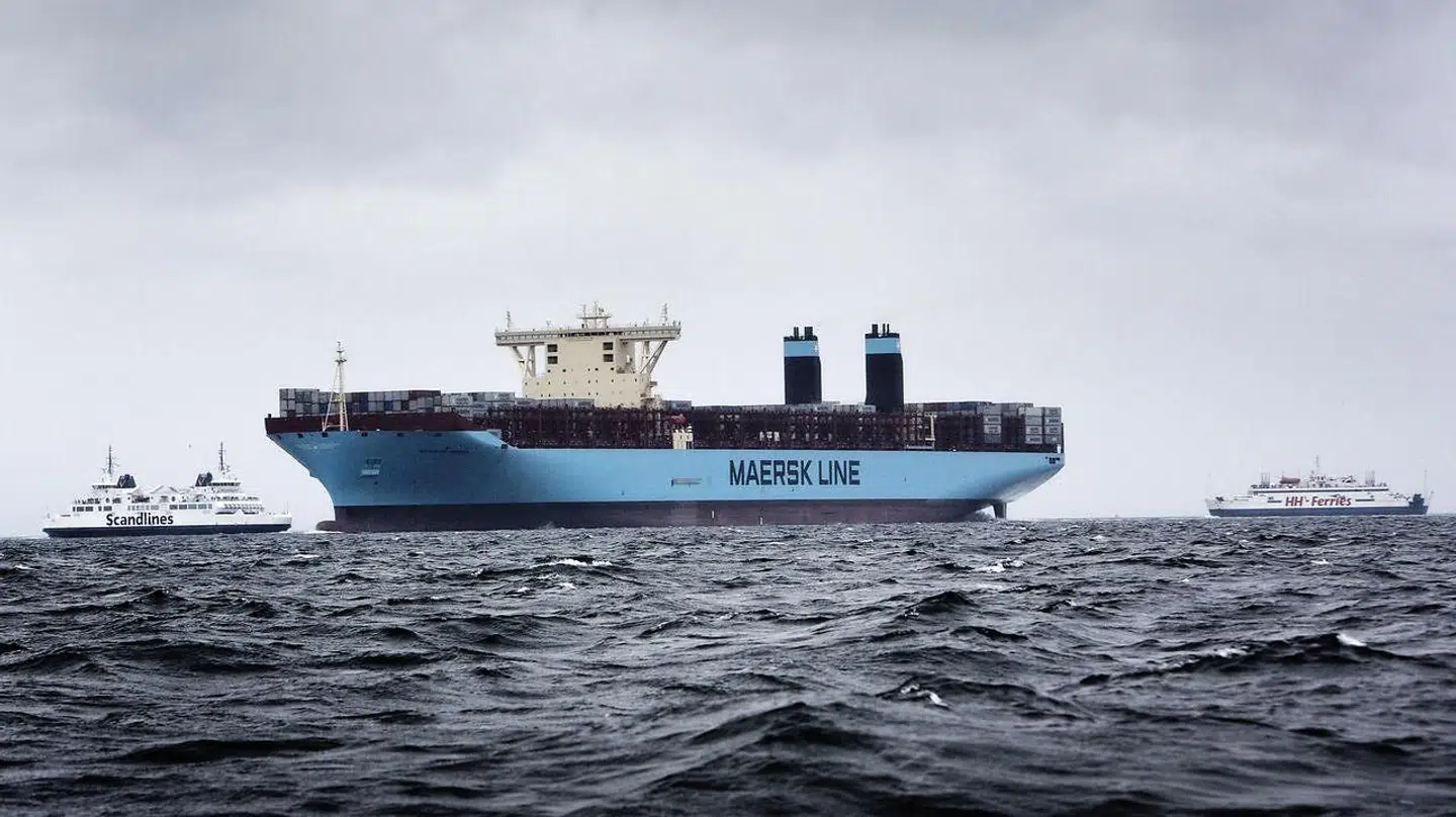 Her ses Mærsks containerskib, Majestic Maersk