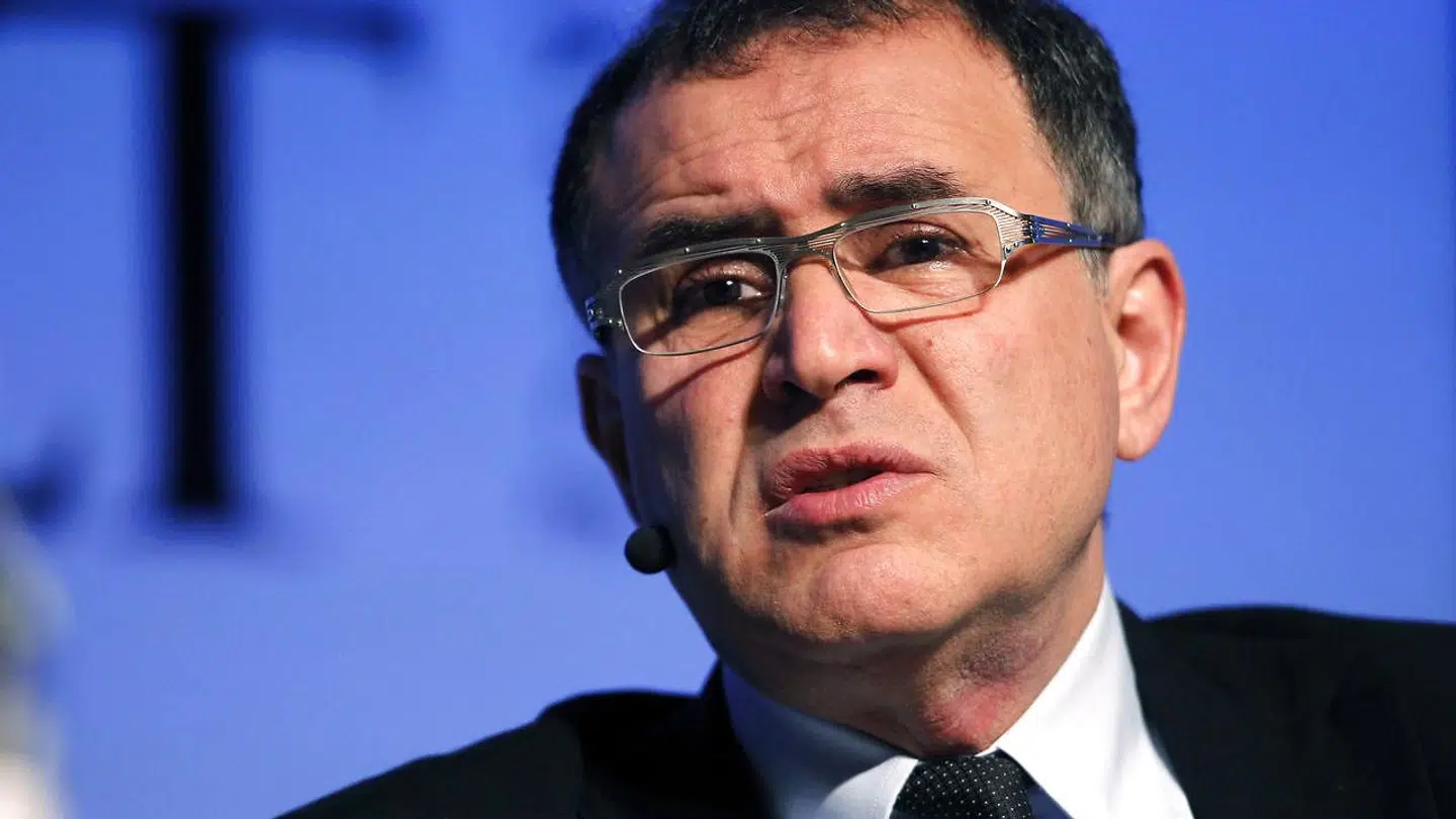Her ses økonomiprofessor Nouriel 'Dr. Doom' Roubini