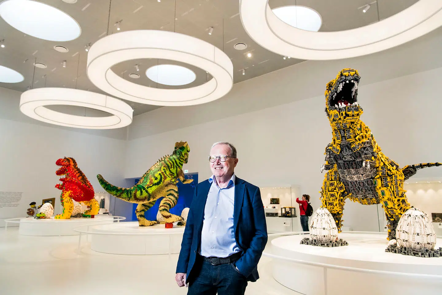Kjeld Kirk Kristiansen - tredje generations ejer af LEGO Koncernen og formand for bestyrelsen i KIRKBI A/S - fotograferet i LEGO House i Billund.