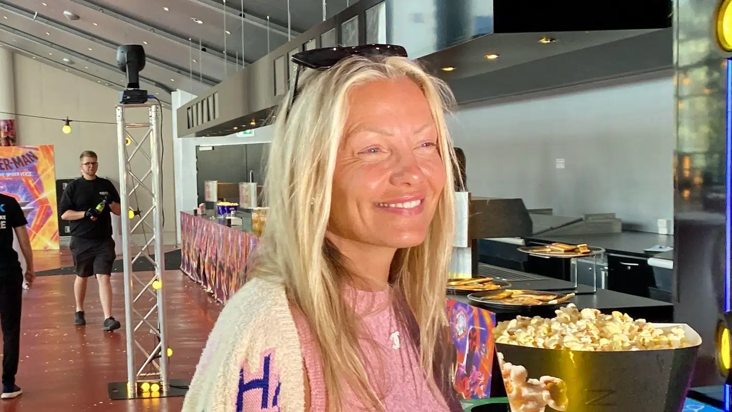 Caroline Fleming dukkede for nylig op til en filmpremiere på Fisketorvet.