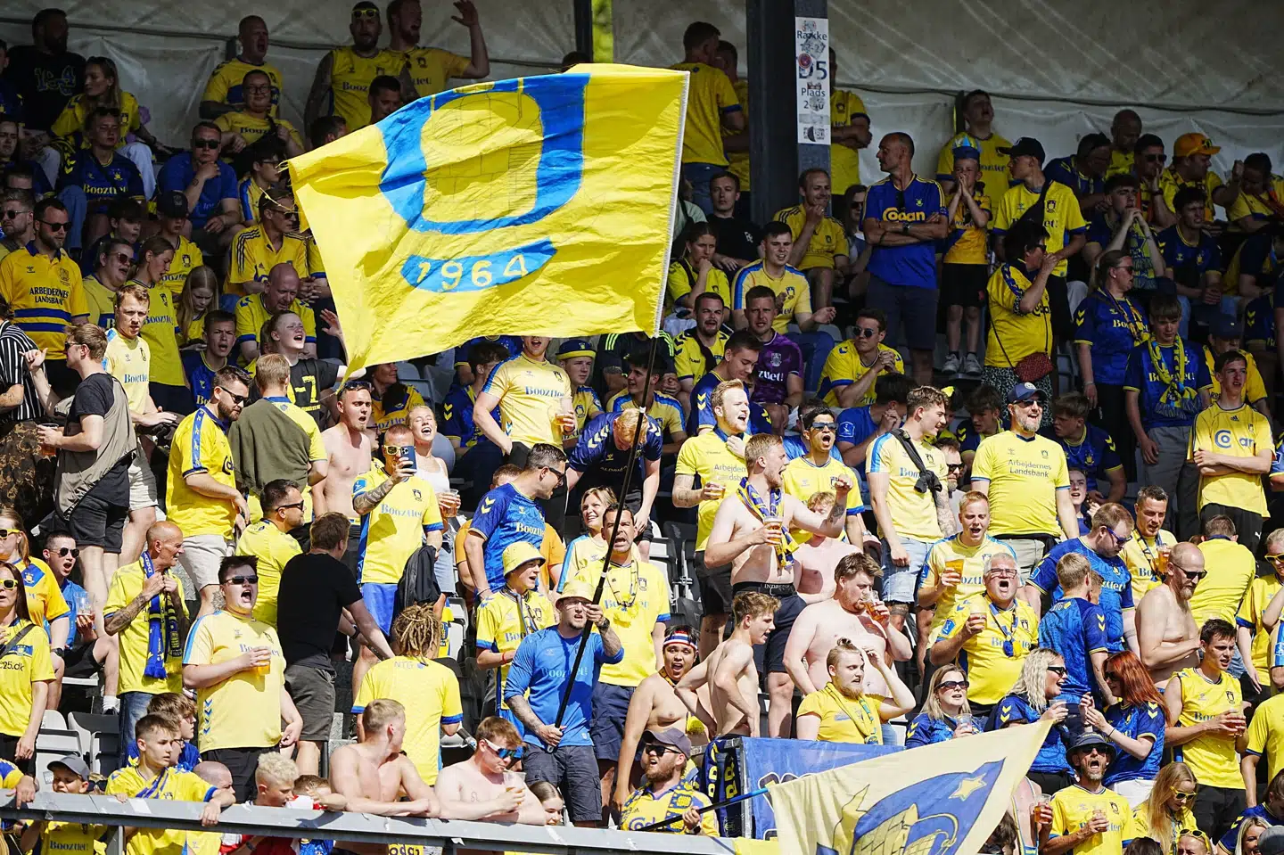Brøndbys fans har søndag stemt ja til en værdiaftale. (Arkivfoto). Bo Amstrup/Ritzau Scanpix