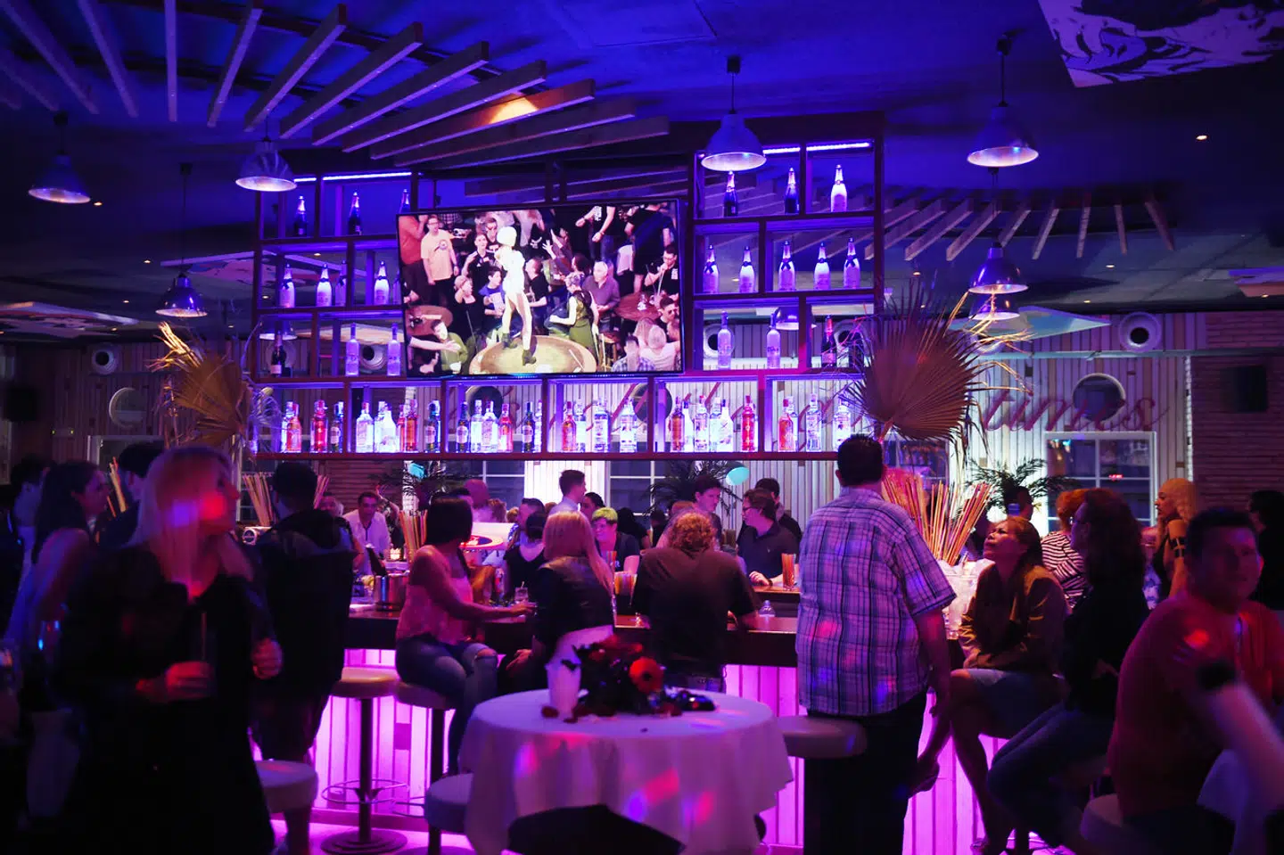 Natteliv ved Playa de Palma.