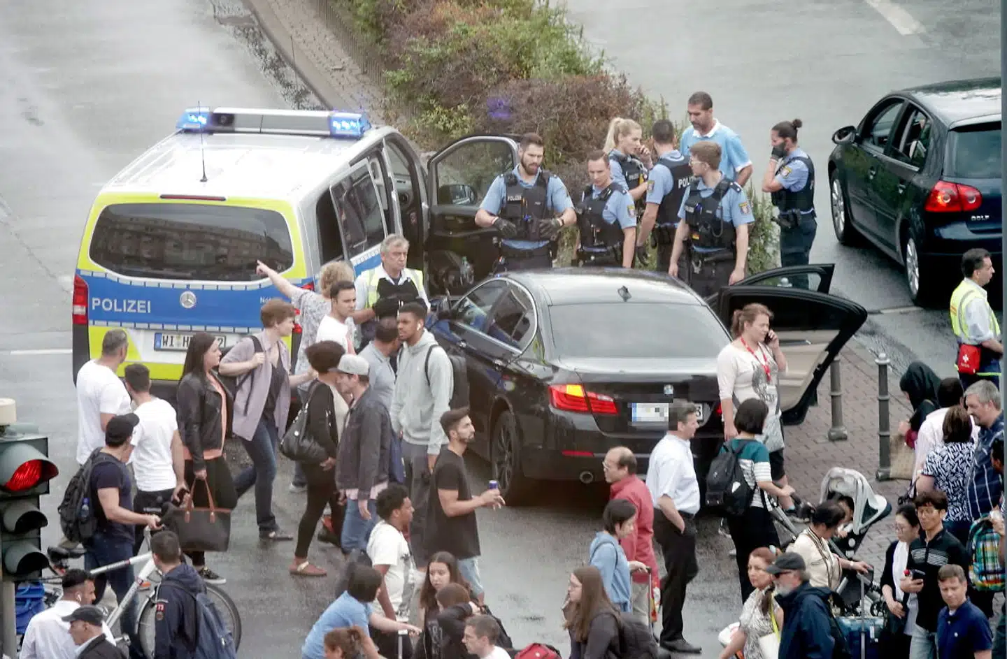 Politiaktion ved Frankfurt hovedbanegård d. 02 august 2019.