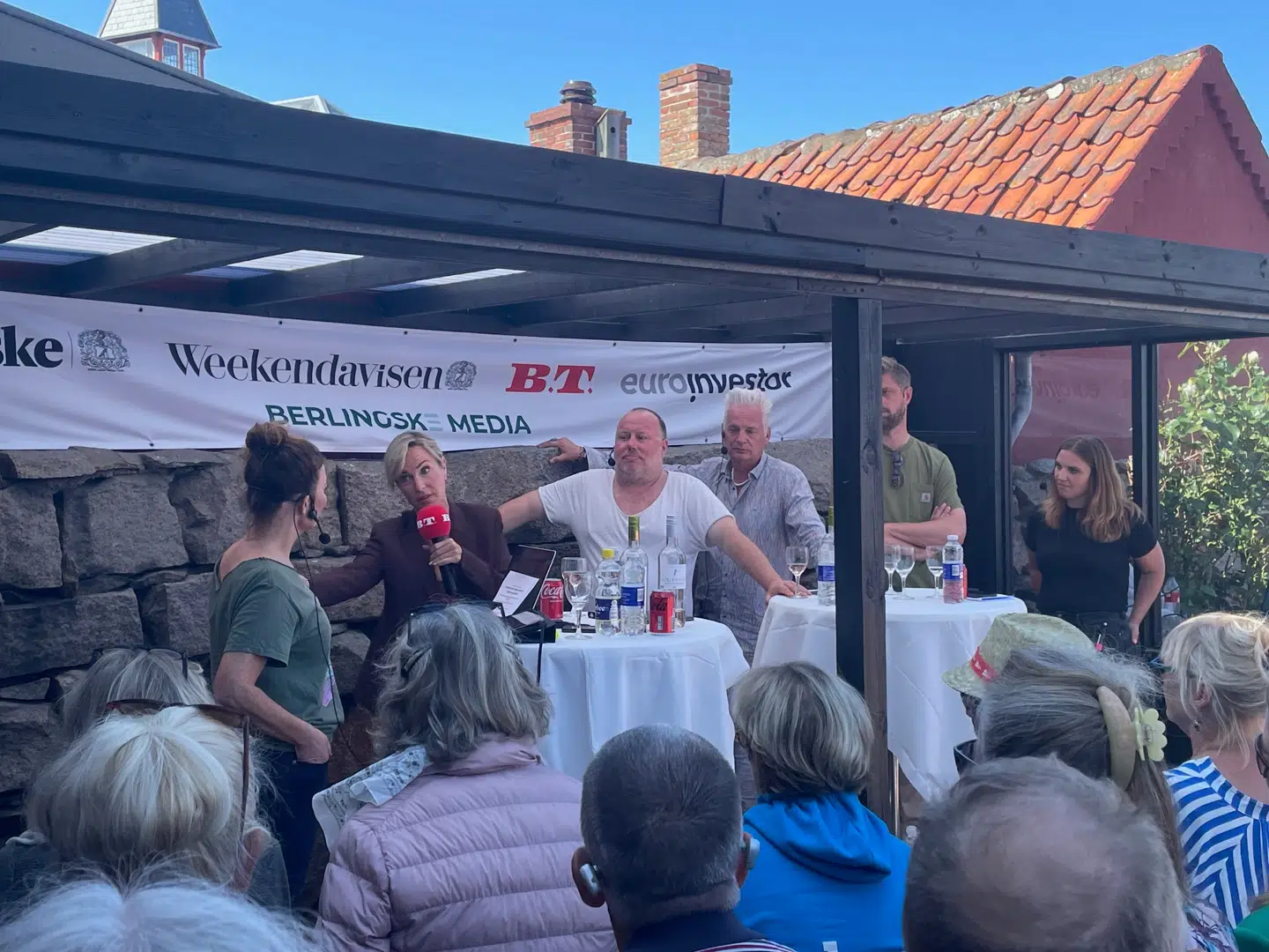 Natasja Crone gæstede 'Det vi taler om' på Folkemødet på Bornholm for at fortælle om sit kommende bryllup. Video: Lykke Buhl.