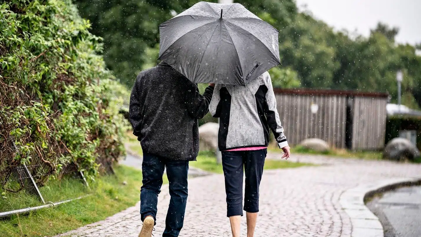 Fredag kom regnen endelig til Danmark. (Arkivfoto)