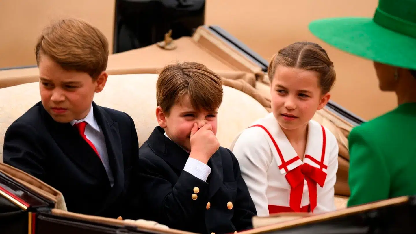 Prins George, prins Louis og prinsesse Charlotte.