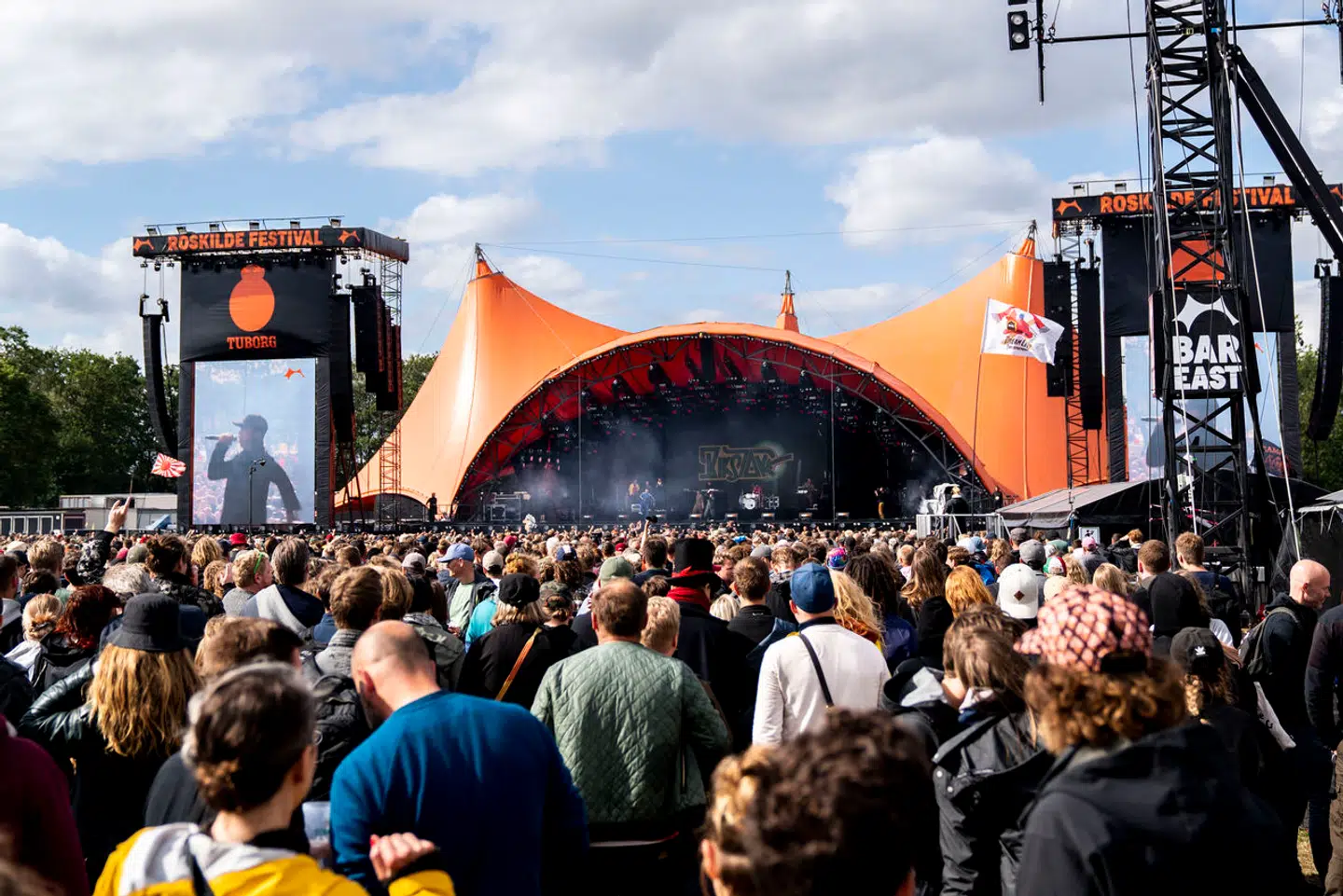 Roskilde Festivals ikoniske Orange scene.