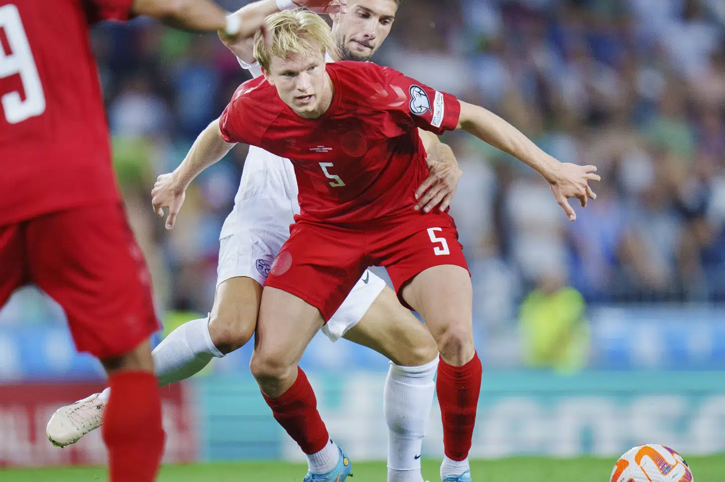 Victor Kristiansen lavede et godt indhop i sin landsholdsdebut.