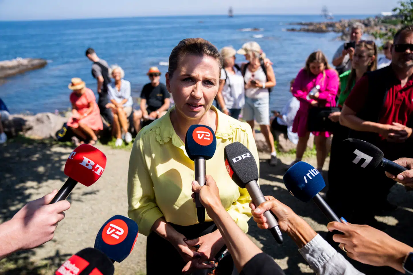 Statsminister Mette Frederiksen var med på Bornholm, men var hun med til Annette Heicks middagsfest?