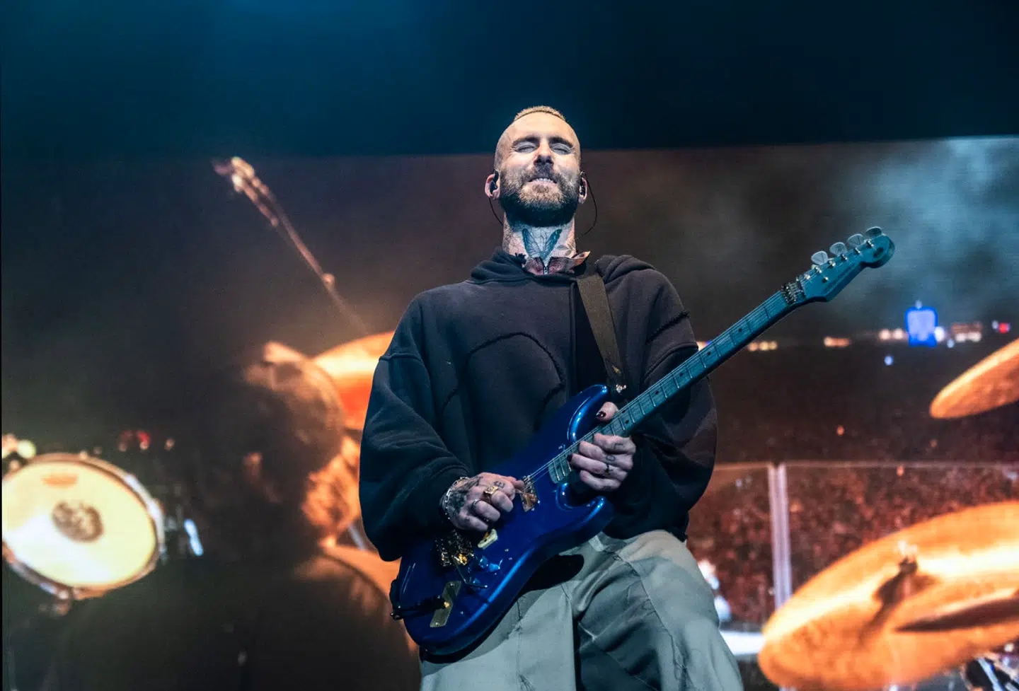 Maroon 5 lukker Rød Scene på Tinderbox fredag den 23. juni 2023. (Foto: Helle Arensbak/Ritzau Scanpix)