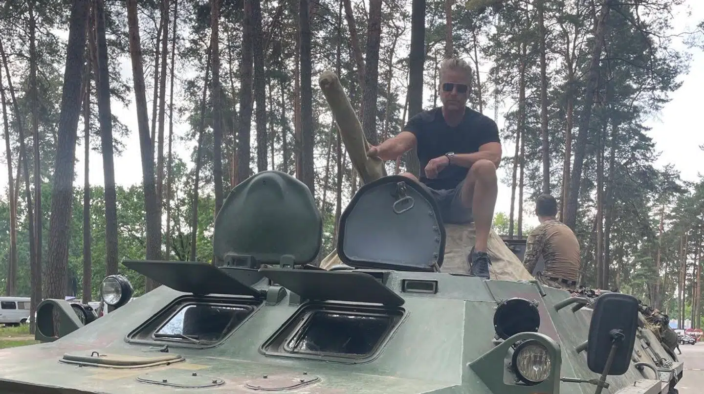 Mikael Thiesen arbejder for et sikkerhedsfirma og befinder sig derfor i Ukraine.