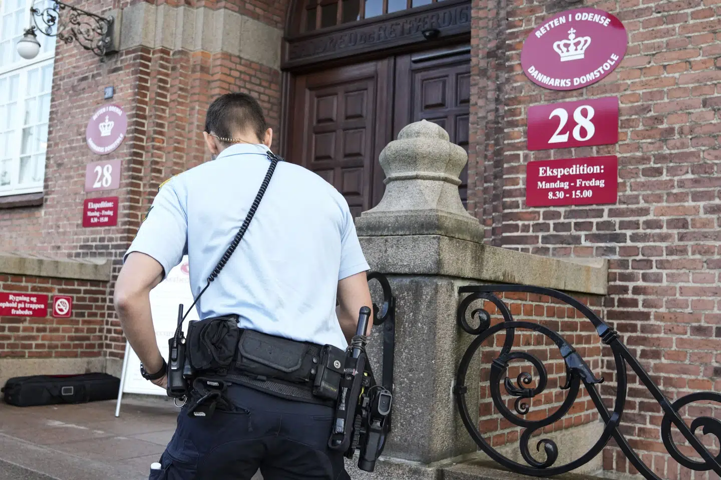 Politi holdt øje med en pengemands ture til en adresse i Glamsbjerg på Fyn, hvor en syrisk mand hvidvaskede millioner af kroner, der stammede fra narkokriminalitet. Retten i Odense idømmer den syriske mand tre års fængsel. (Arkivfoto). Claus Fisker/Ritzau Scanpix