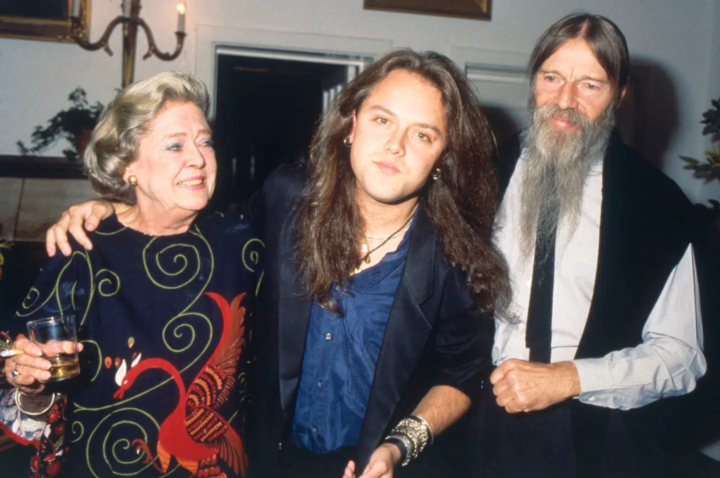 Lars Ulrich med sin far, Torben Ulrich, og Lone Ulrich.