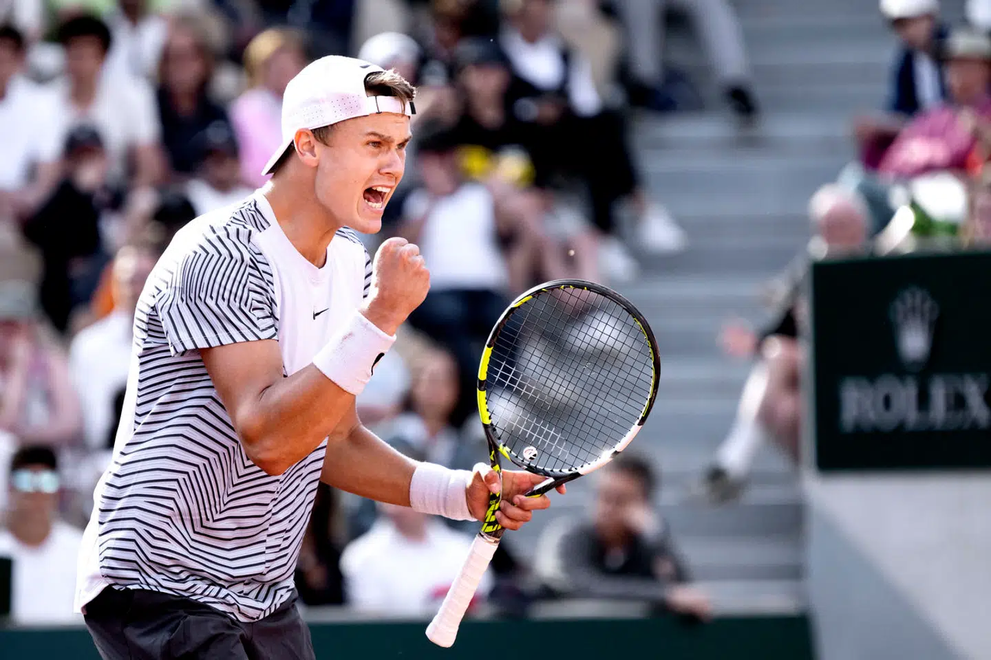Roland Garros 2023. Holger Rune vinder sin første kamp ved French Open med 3-1 over amerikanske Eubanks.