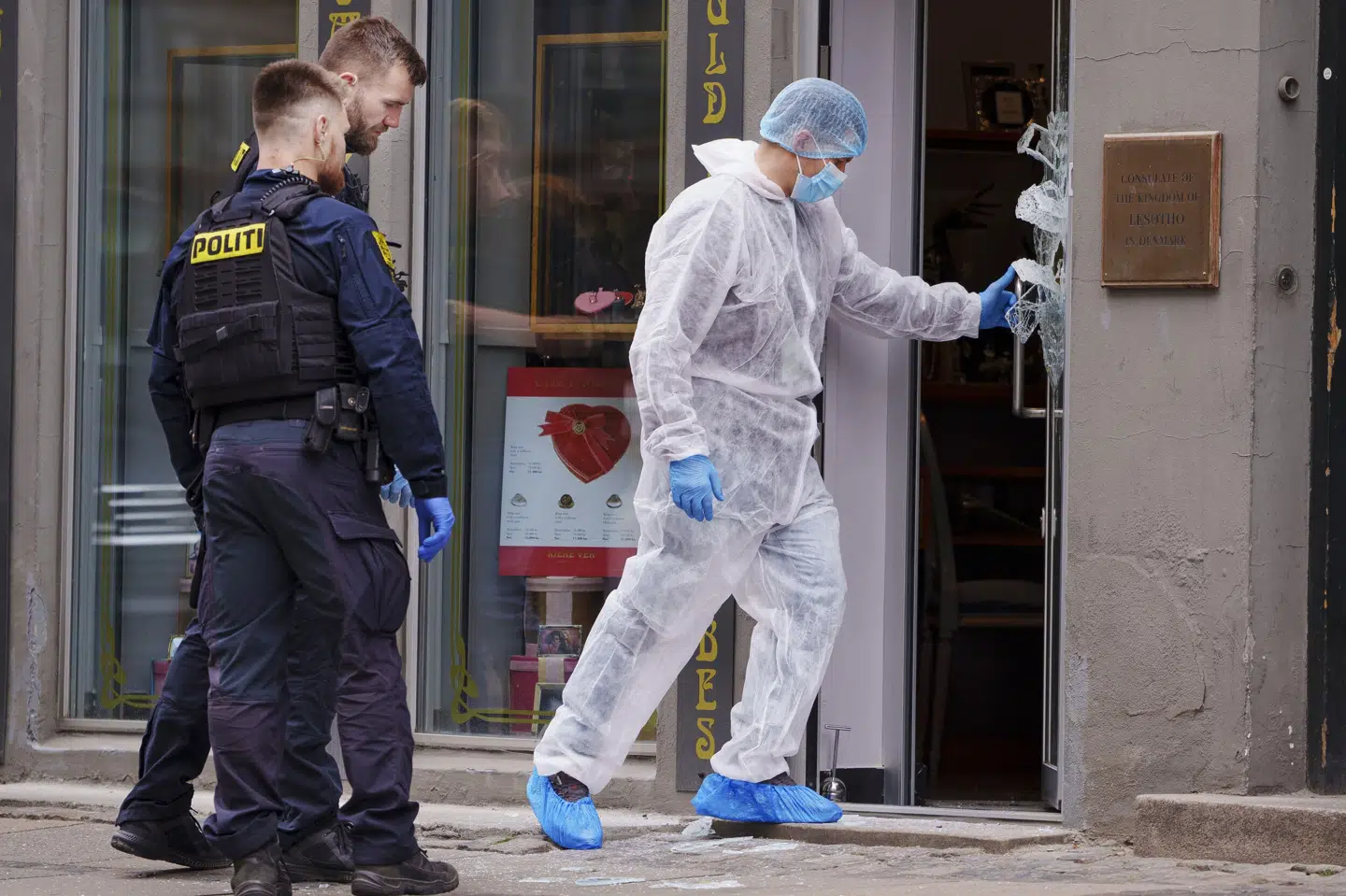 Politiet rykkede ud med en stor indsats efter anmeldelsen om røveriet i Store Kongensgade i København torsdag. (Arkivfoto). Liselotte Sabroe/Ritzau Scanpix
