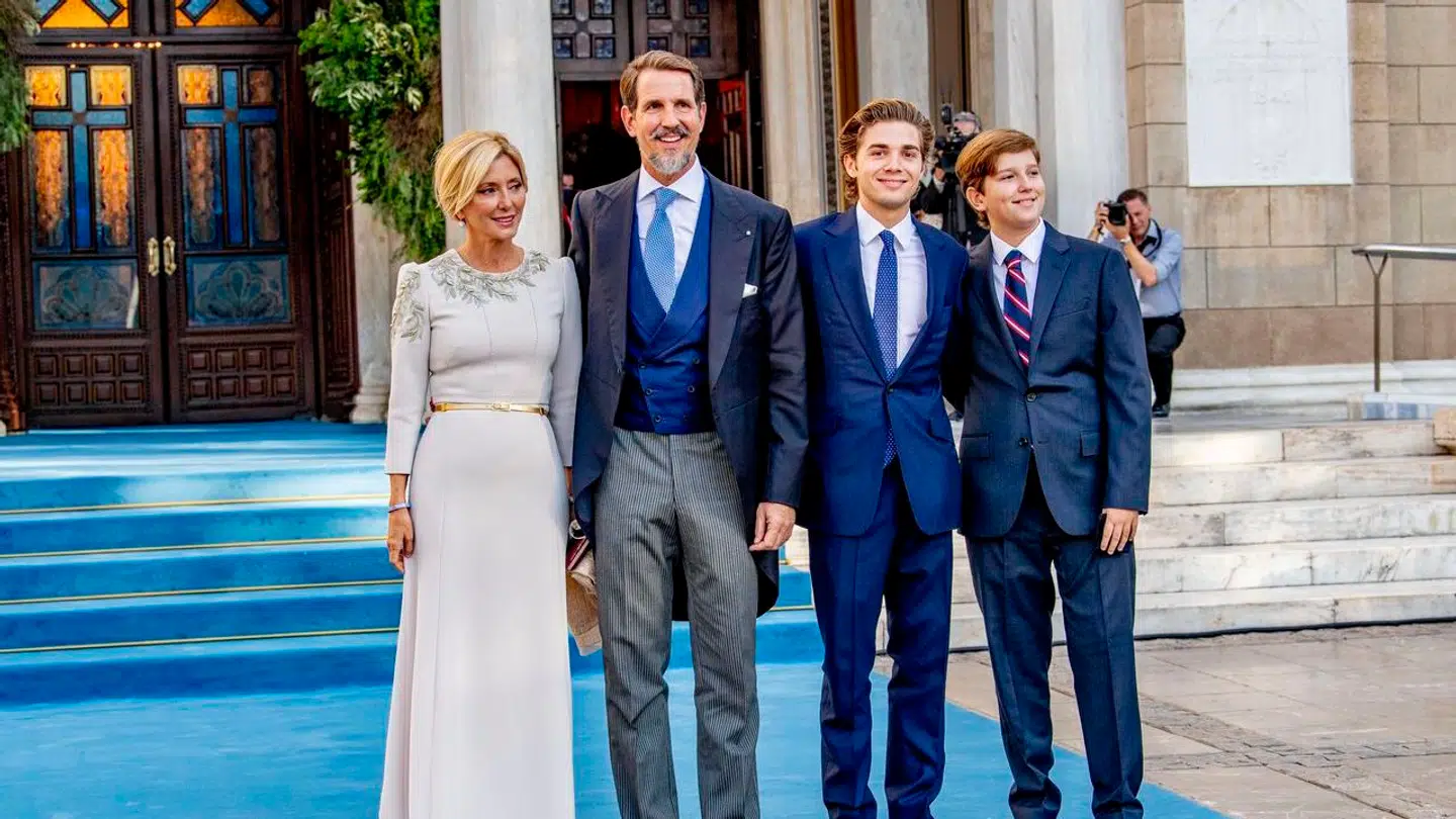 Prins Achileas Andreas, tredje fra venstre, forfølger allerede drømmen om at blive skuespiller.