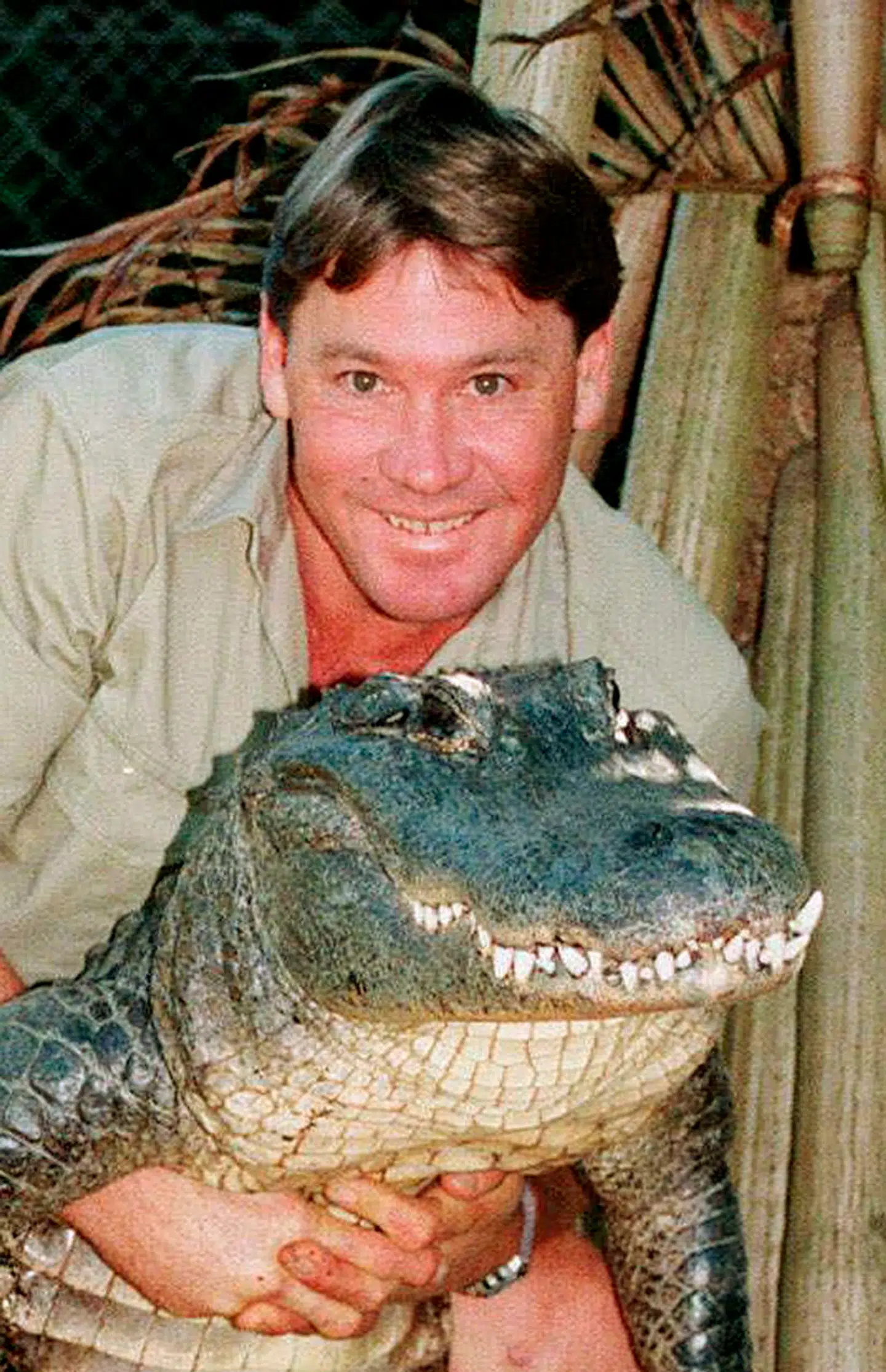 Arkivfoto af Steve Irwin fra 2004.