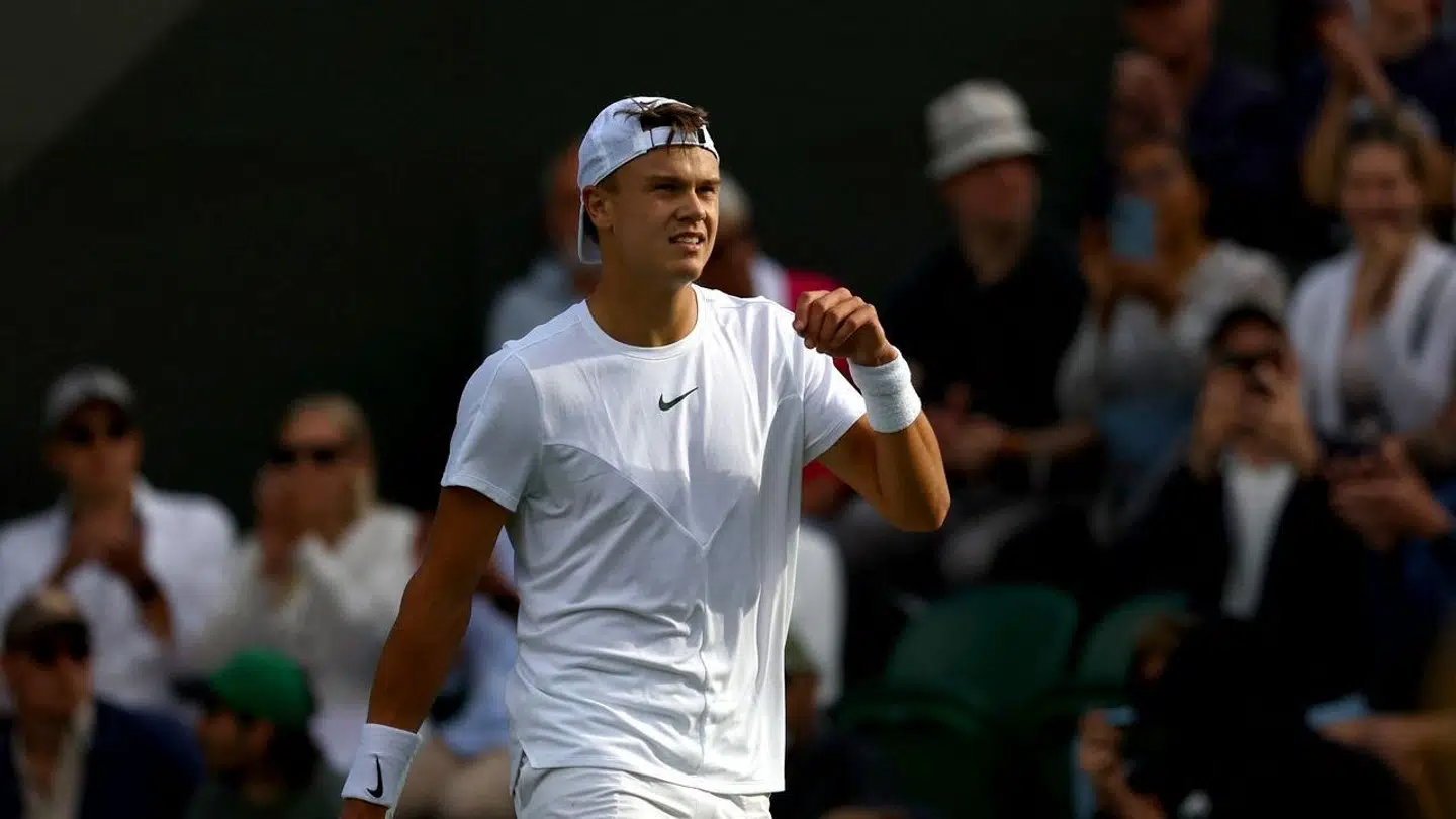 Holger Rune er klar til anden runde ved Wimbledon.