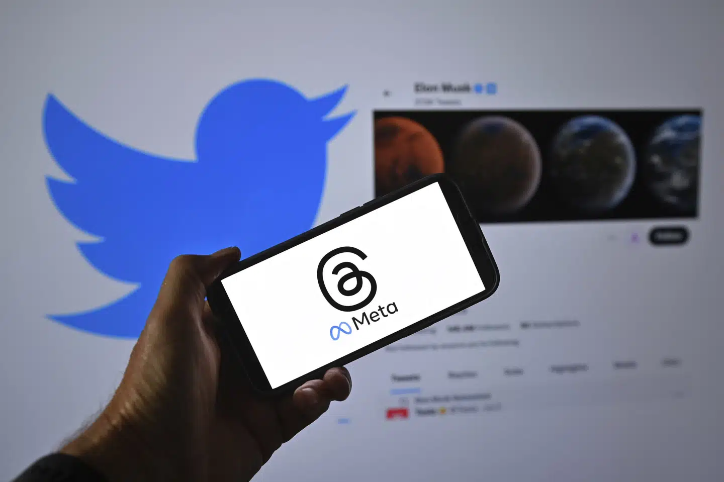 Meta, der ejer Facebook, har torsdag lanceret det nye medie Threads, der anses for at være en seriøs konkurrent til Twitter. Frank Hoermann / Sven Simon/Ritzau Scanpix