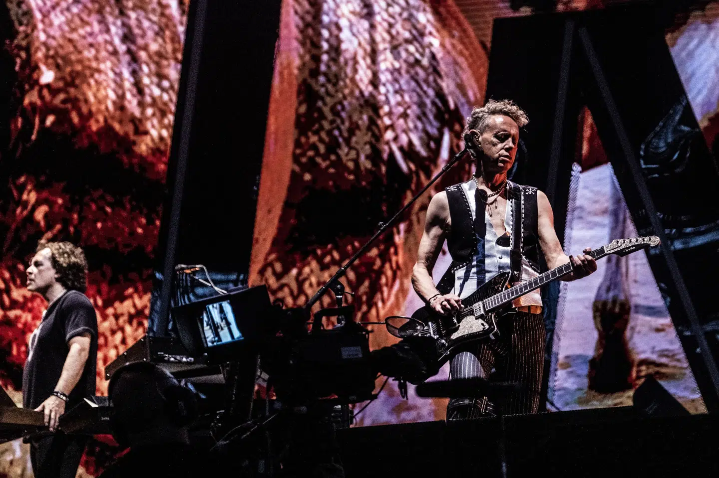 Depeche Mode har spillet for mere end 35 millioner fans verden over. Til februar giver de endnu en koncert i Danmark. (Arkivfoto). Helle Arensbak/Ritzau Scanpix