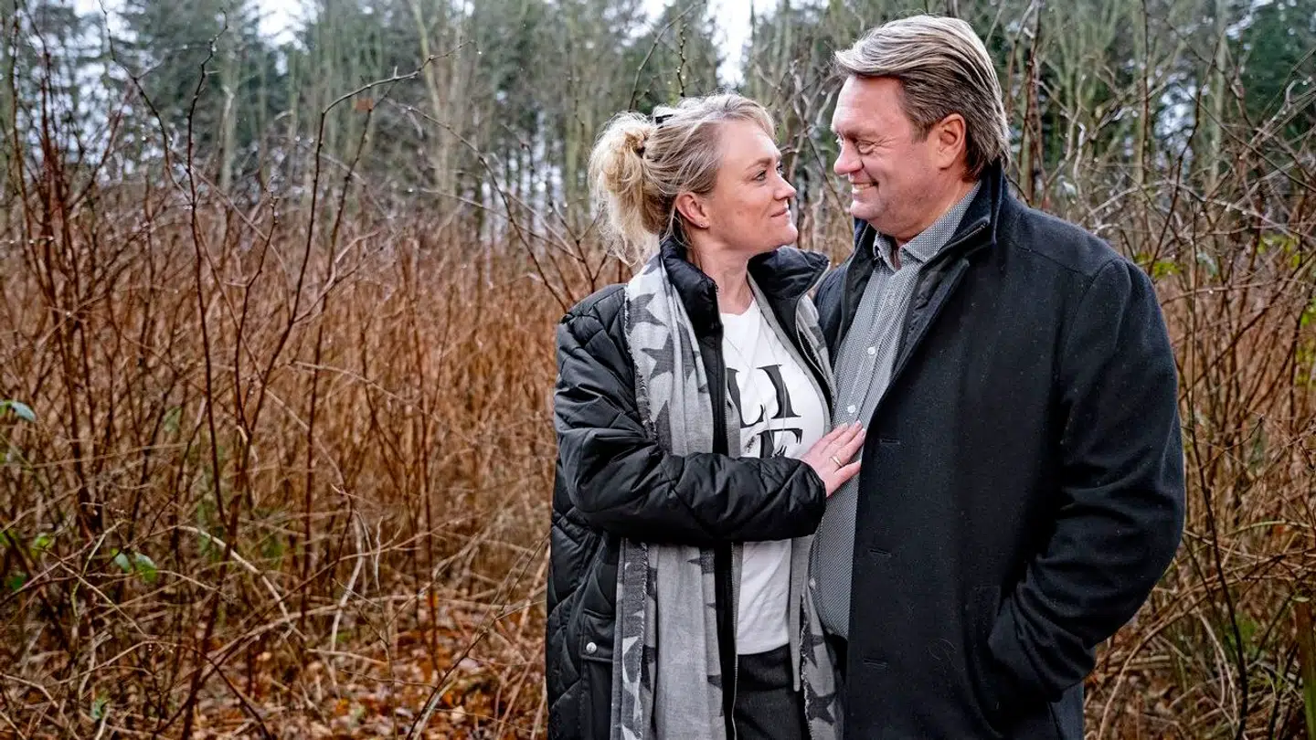 Johnny Hansen og hustruen Gitte Mortensen besøgte Jørgen Hein en sidste gang for at tage afsked.