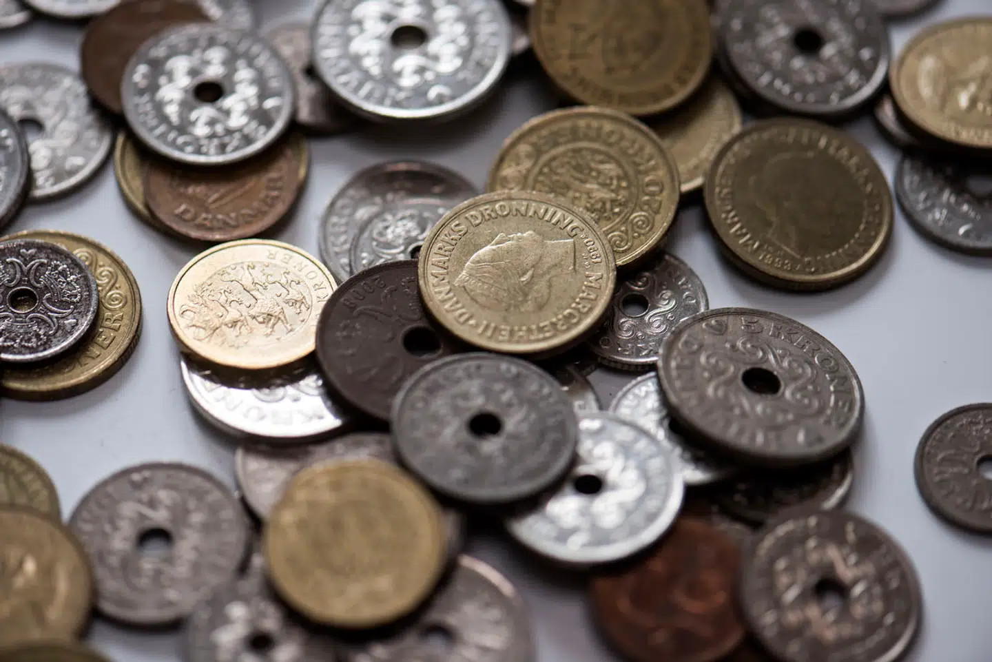 Penge, mønter og sedler, torsdag den 5. marts 2020.