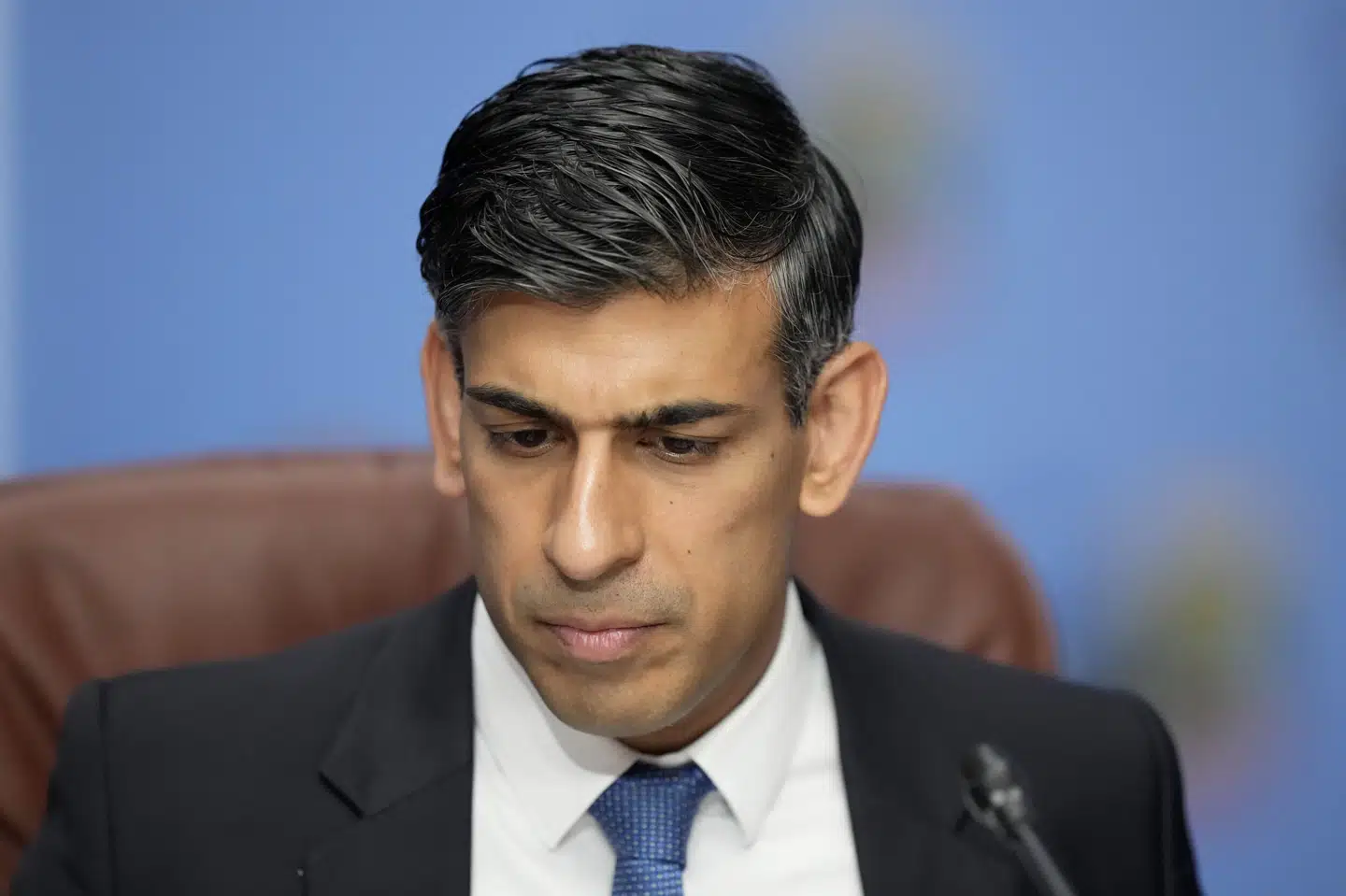 Den britiske premierminister, Rishi Sunak, siger i en meddelelse, at vi øger vores formelle aftaler om at beskytte Ukraine på lang sigt. (Arkivfot) Pavel Golovkin/Ritzau Scanpix