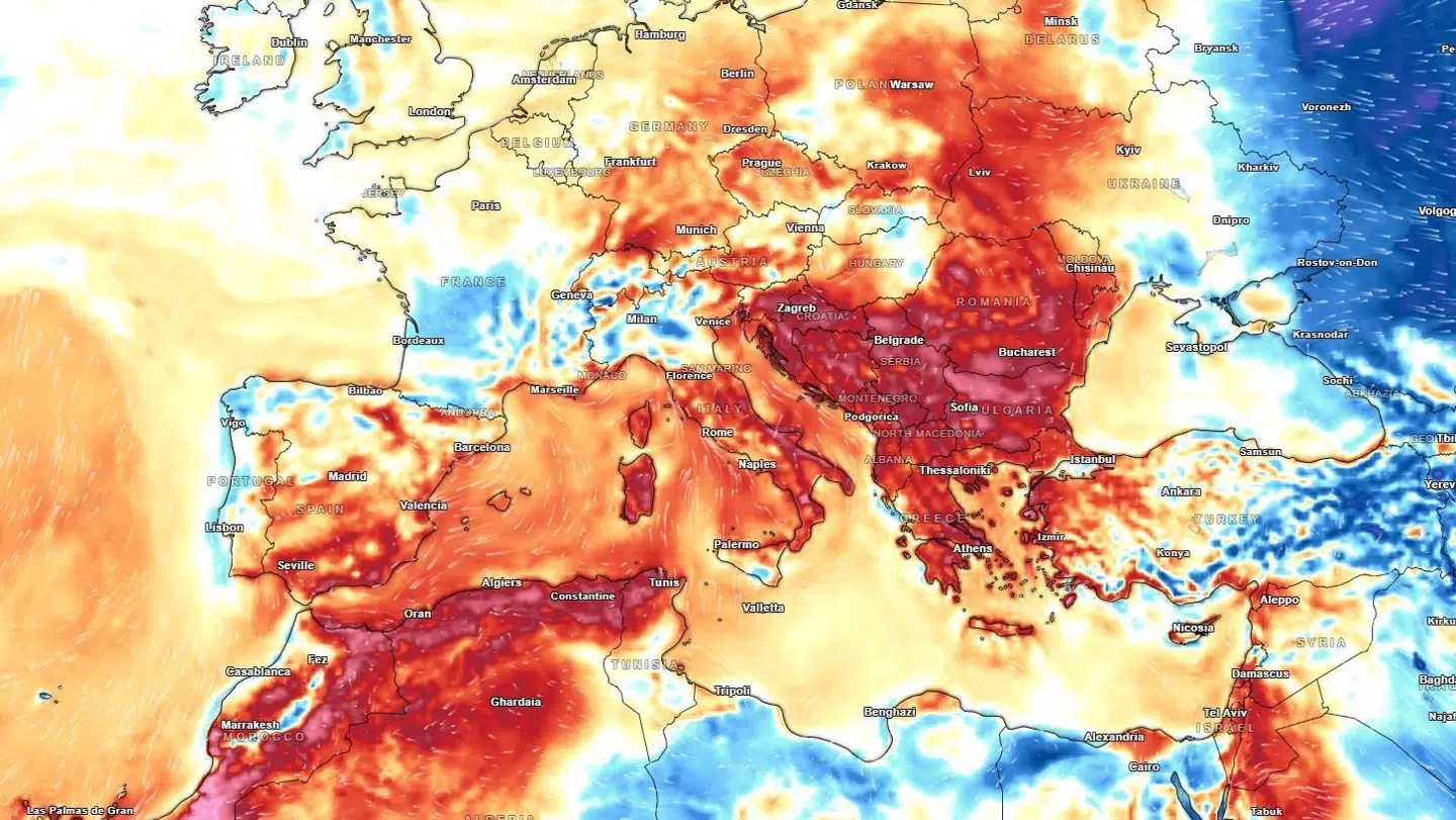Sådan så Europa ud klokken 09 torsdag morgen.