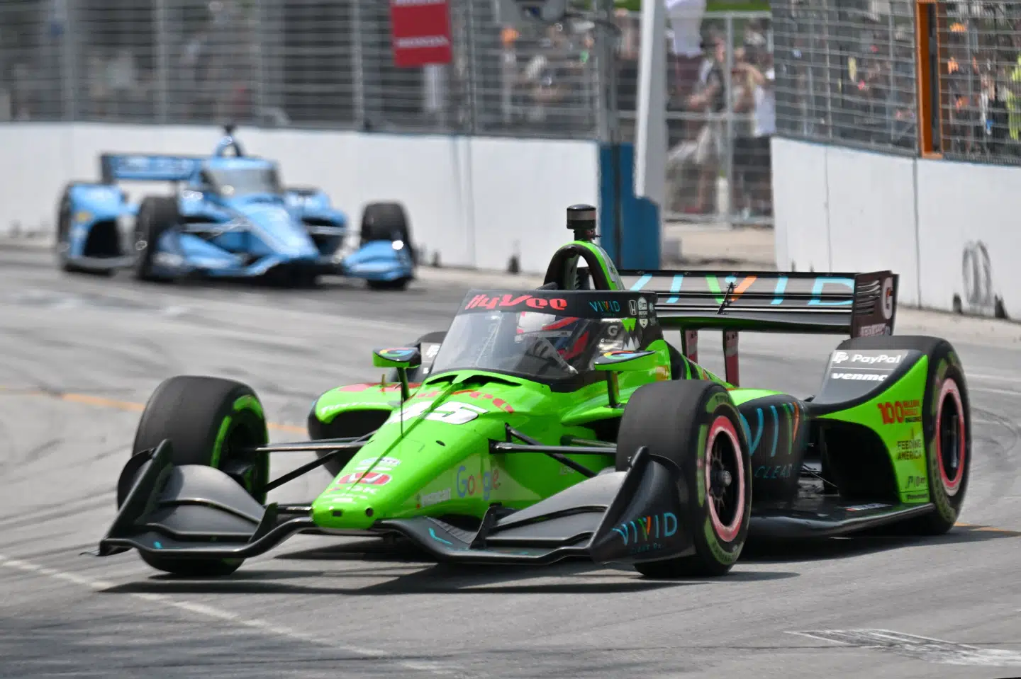 Christian Lundgaard startede forrest søndag og holdt alle konkurrenterne bag sig frem til målstregen på sidste omgang.