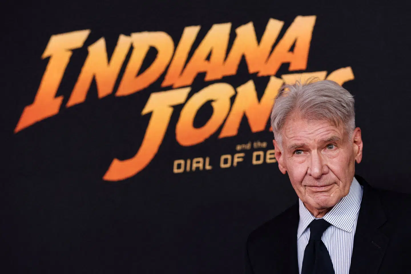 Skuespillerstjernen Harrison Ford under premieren på »Indiana Jones and the Dial of Destiny«.