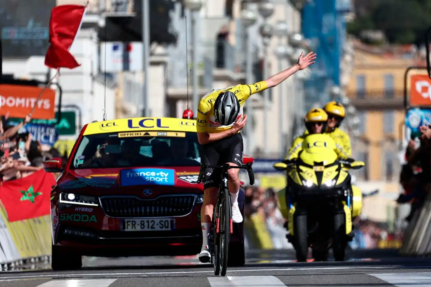 Der er mange store ryttere i cykelsporten lige nu. En af dem er slovenske Tadej Pogacar. Arkivfoto: Anne-Christine Poujoulat/AFP/Ritzau Scanpix