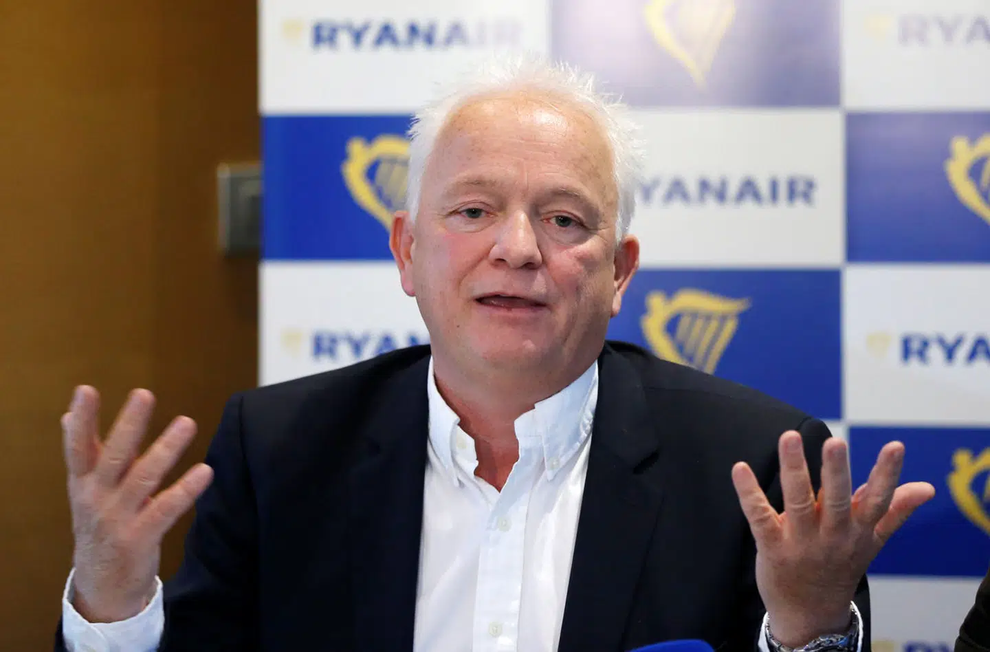 Eddie Wilson blev i 2019 topchef for den del af Ryanair, som består af hovedparten af koncernens flyselskaber. Nu er han klar til at gå til EU, hvis SAS igen får kapitalindskud. Arkivfoto: Francois Lenoir/Reuters/Ritzau Scanpix