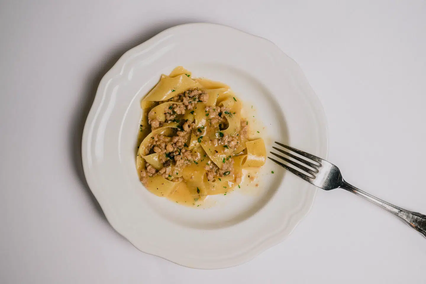 Fuldstændig formidabelt: Pappardelle med kaninragout.