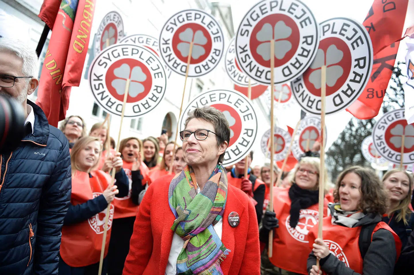Formanden for Dansk Sygeplejeråd (DSR), Grete Christensen, får nu hård kritik fra fremtrædende sygeplejersker for at have svigtet i faggruppens lønkamp. Arkivfoto: Mads Claus Rasmussen/Ritzau Scanpix