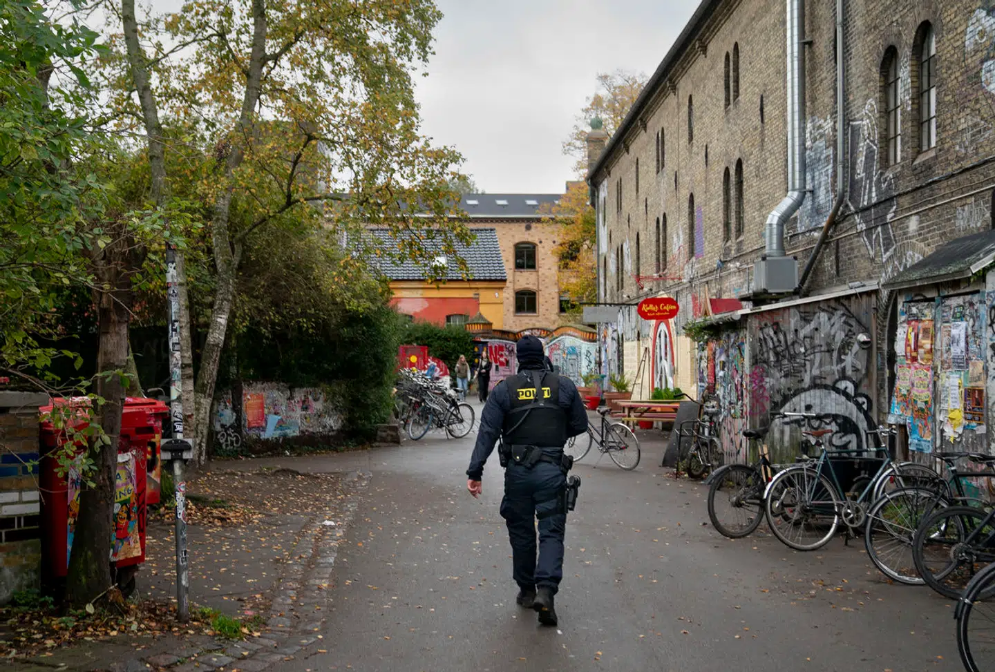 Tidligt onsdag morgen har Københavns Politi anholdt 17 bandemedlemmer for grov vold mod en 20-årig mand i Pusher Street på Christiania.