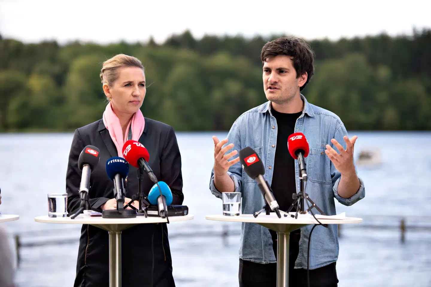 Frederik Vad Nielsen (th.) blev valgt til Folketinget ved valget 1. november 2022.