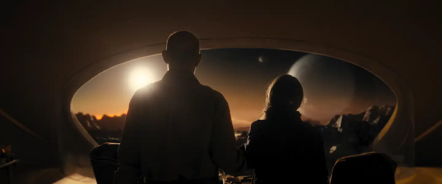 J.K. Simmons og Sissy Spacek filosoferer over verdens ende i »Night Sky«.