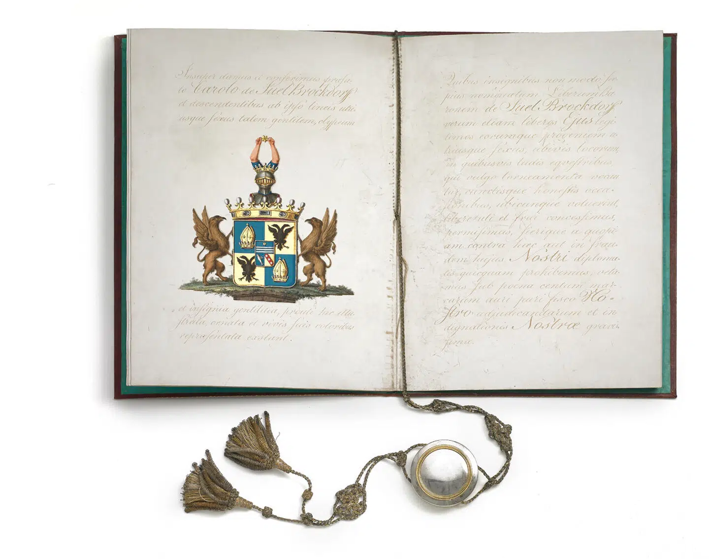 Originalt håndskrevet adelspatent, udstedt af kong Frederik 6. for Carl Juel til Valdemars Slot, der dermed blev adelig.