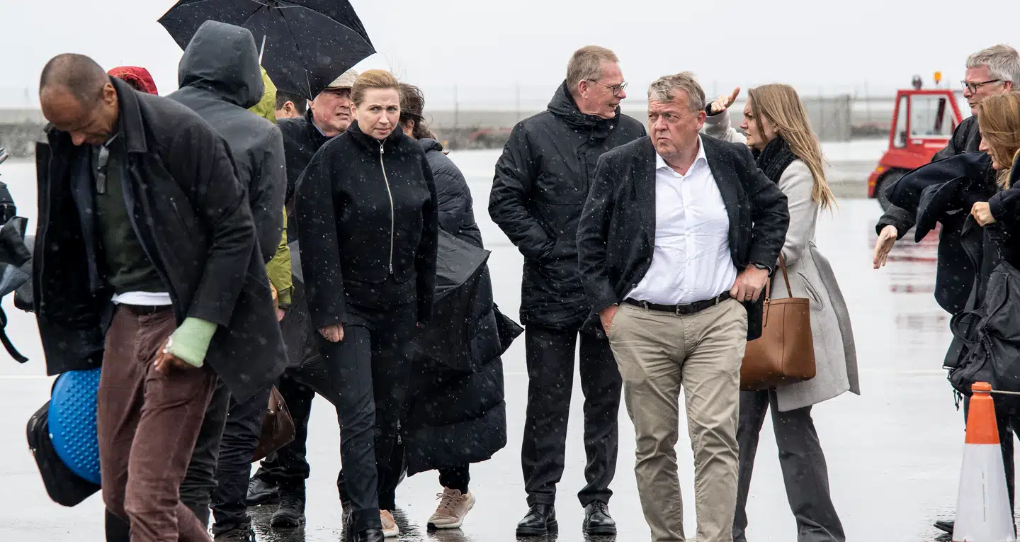 Mette Frederiksen, Lars Løkke og en delegation af danske ministre og embedsmænd er på Grønland til møder, samt rigsmøde, med Grønland og Færøerne.
