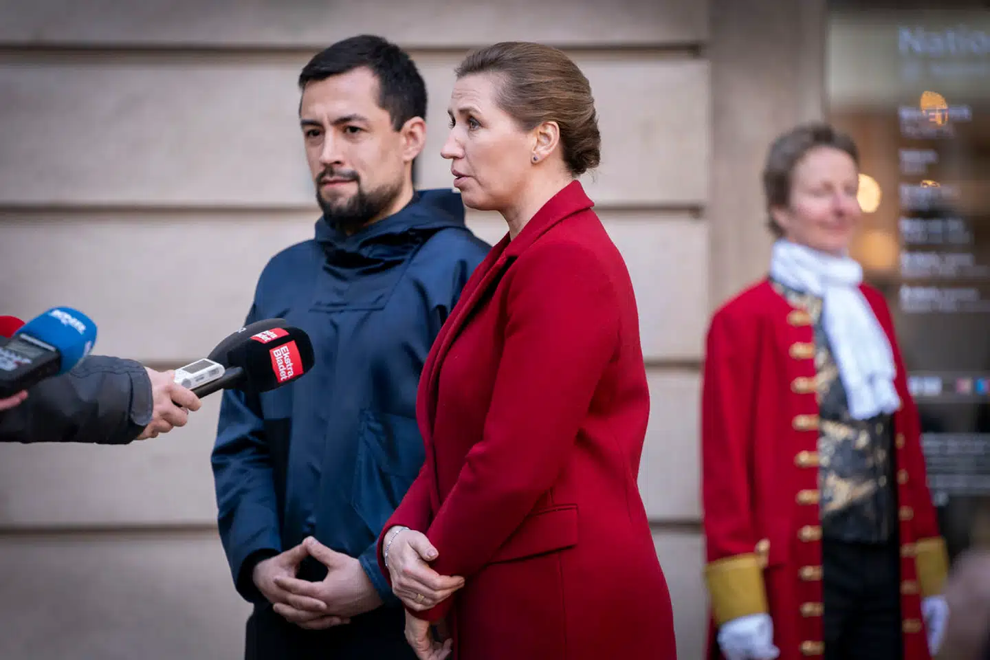 Statsminister Mette Frederiksen afholdt undskyldningsarrangement på Nationalmuseet i København, onsdag den 9. marts 2022. Her undskyldte statsministeren for tvangsfjernelsen af 22 grønlandske børn i 1951.