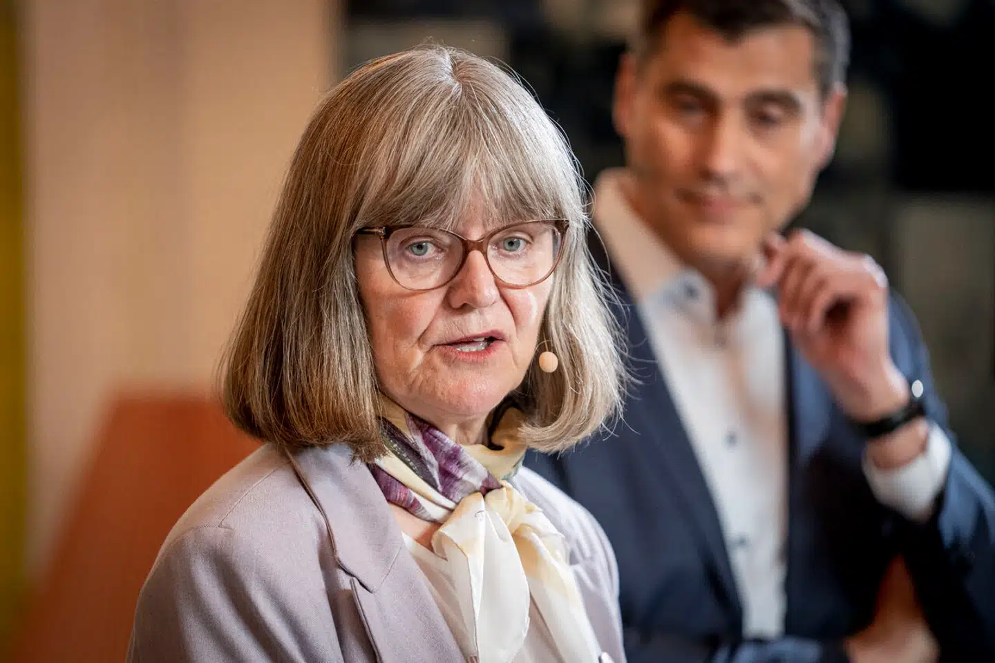 Professor ved Institut for Økonomi på Aarhus Universitet Nina Smith, da hun i sidste uge præsenterede Reformkommissionens sidste rapport. Hun har vist nogle gode takter i sin tilgang. Foto: Mads Claus Rasmussen/Ritzau Scanpix