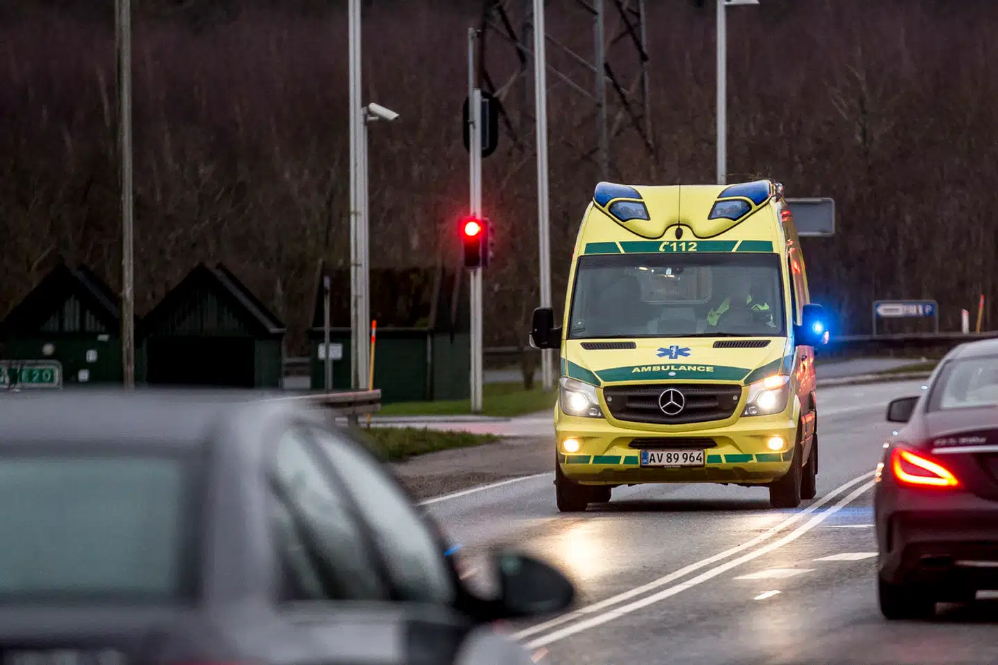 To personbiler er kollideret ved Frederiksborgvej søndag eftermiddag. En er kommet alvorligt til skade, oplyser Nordsjællands Politi. Arkivfoto.