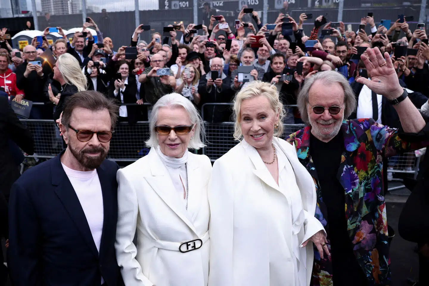 De fire gamle medlemmer af ABBA, fra venstre Benny Andersson, Anni-Frid Lyngstad, Agnetha Fältskog og Björn Ulvaeus, deltog i maj sidste år i åbningen af det store multimedieshow »ABBA Voyage« i London.